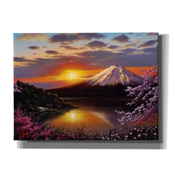 Epic Graffiti 'Sunset VIEWS' by Anthony Casay, Canvas Wall Art, 54"x40"