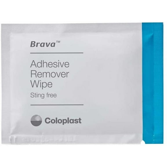 Brava Adhesive Remover Wipes, Silicone-Based, Sting Free, One Size 120115 (Box of 30), Coloplast By Brand Coloplast
