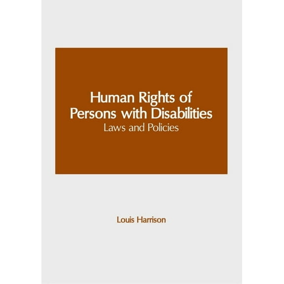 Human Rights of Persons with Disabilities: Laws and Policies, (Hardcover)