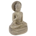 thumbnail image 1 of Figura Zen, Estatua de DecorAció del interior Jardín al Aire Libre, Escultura de Budismo de Meditacia, Acabado de Piedra Gris de Piedra Caliza, Resistente de Material a la, 1 of 7