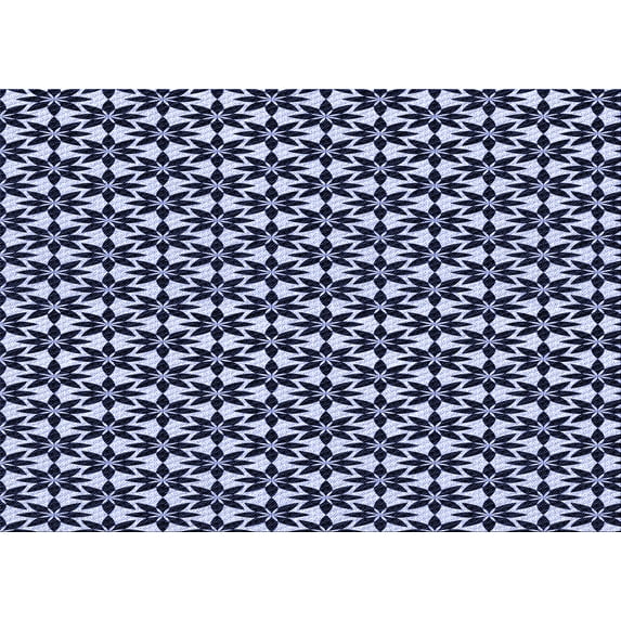 Ahgly Company Machine Washable Indoor Rectangle Transitional Night Blue Area Rugs, 5' x 7'