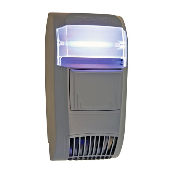 Bite Shield Electronic Wall Mount Insect Trap with UV Light, AC Powered, Grey