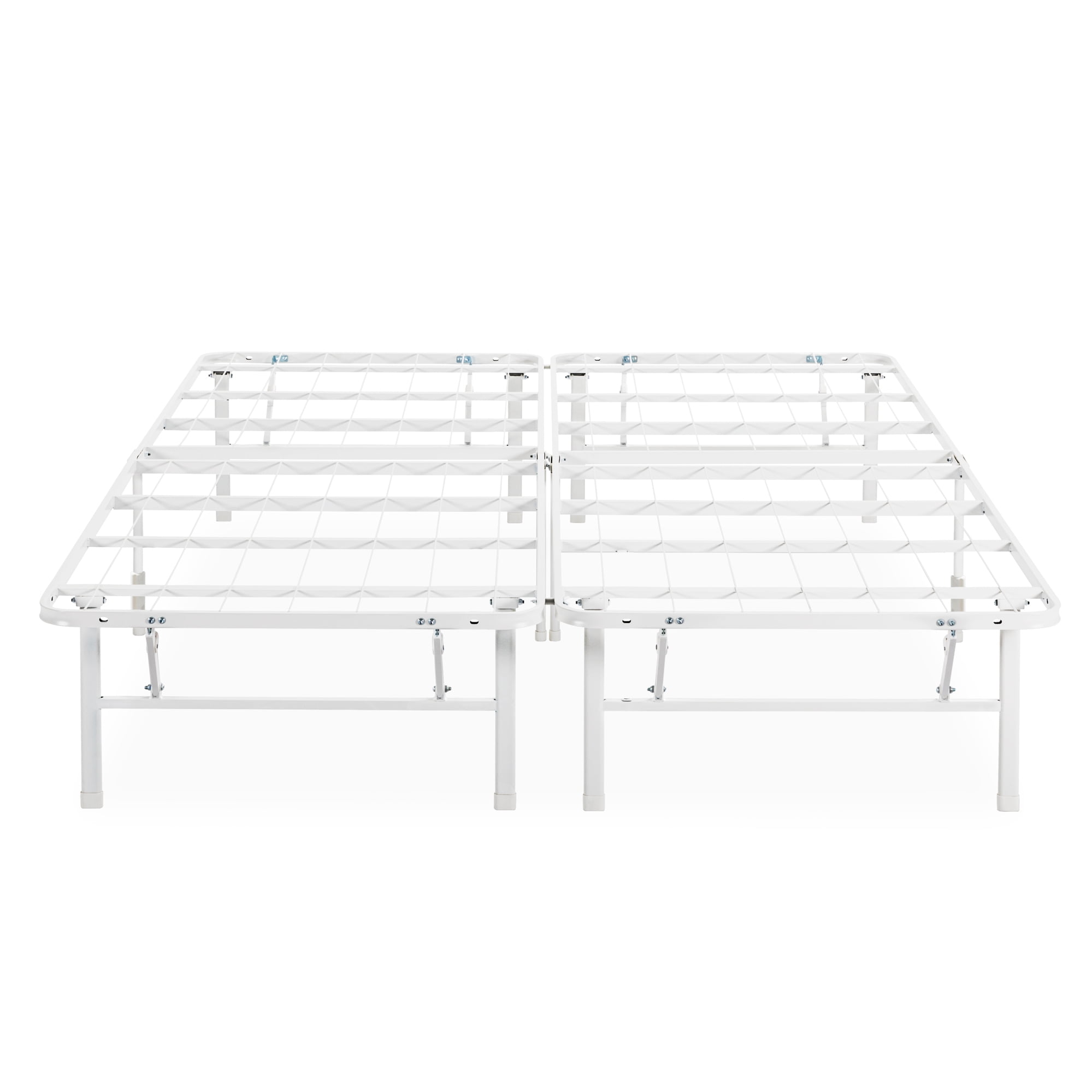 Zinus 14" White Metal SmartBase® Tool-Free Assembly Mattress Foundation ...