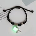 thumbnail image 3 of EOEMY 26 Letters A-Z Glow In The Dark Beaded Bracelet Chain Adjustable Women Men Gift-X, 3 of 9