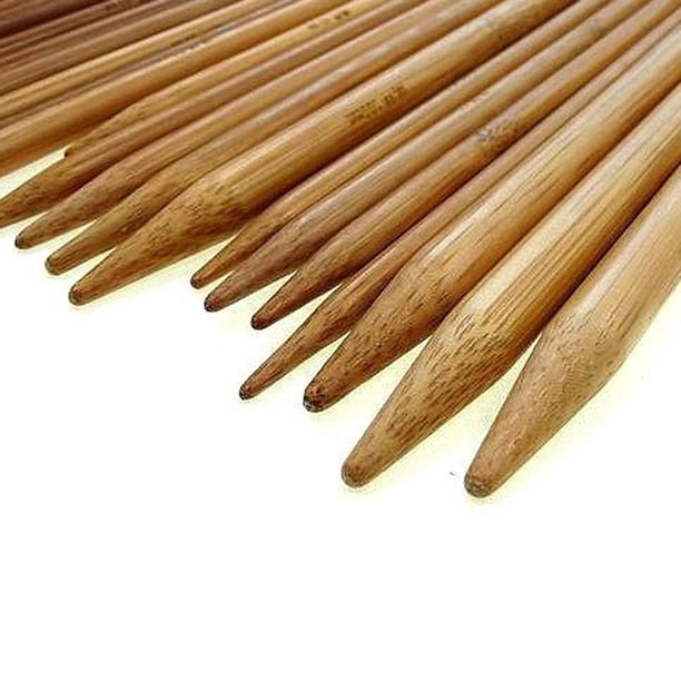 Agujas de tejer de bambú ganchos de ganchillo de doble punta Ehuebsd herramienta para tejer suéter 15 tamaños 2mm10mm 5 unidsset por juego