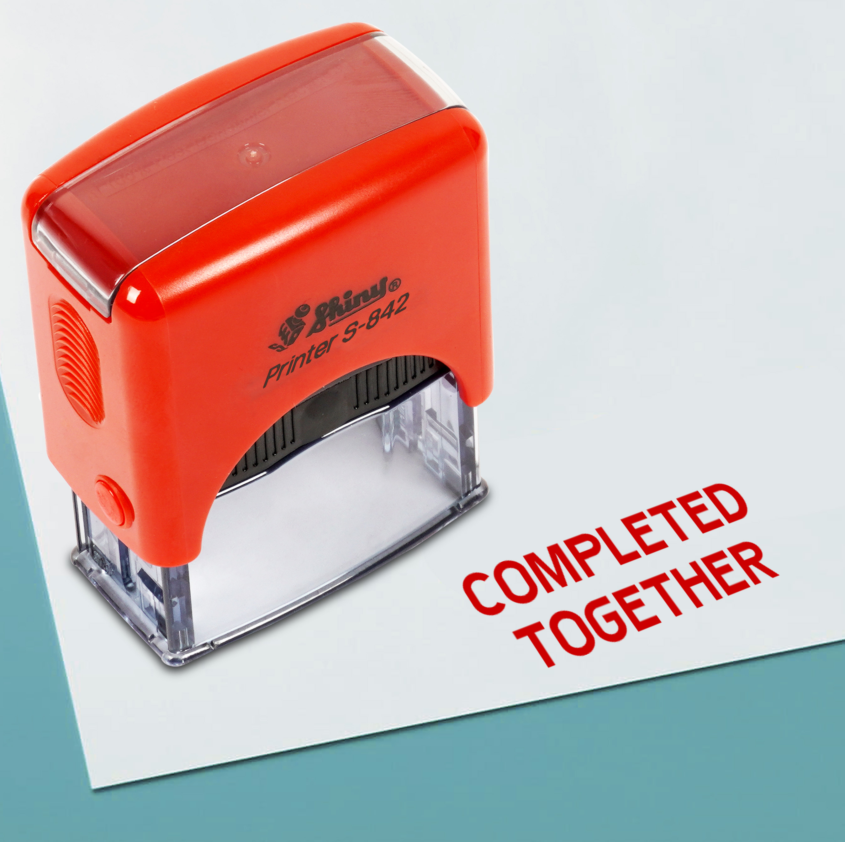 Printtoo Completed Together Self Inking Rubber Stamp Pre,Inked Office ...