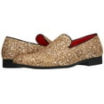 thumbnail image 7 of Santimon Mens Dress Shoes Paillette Loafers Metallic Slip-On Casual Business Shoes Gold 8 US, 7 of 7