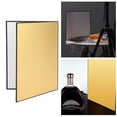 thumbnail image 4 of Cardboard Light Reflector, 180 Degrees Folding Multipurpose 3 in 1 Photography Reflector Cardboard with Three Colors for Product and Food Photo Shooting Gold White Black,Silver, 4 of 7