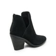 thumbnail image 4 of Blondo Neda Black Suede Waterproof Almond Toe Back Zipper Heeled Ankle Boots (Black Suede, 8), 4 of 9