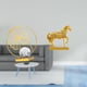 thumbnail image 2 of Estatua de hoja, figura de caballo, escultura de resina, adornos modernos con base de hierro estable, adecuada para regalar, decoración del hogar, ofi, 2 of 8