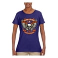 thumbnail image 2 of Lead Follow or Get The Hell Out Of The Way MC 1969 Motorcycle Pop Culture Womens Graphic T-Shirt, Purple, 2XL, 2 of 3