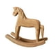 thumbnail image 4 of Rocking Horse Statue de madera Figura, decoración de escritorio coleccionable Figura de recolección de animales, para sala de estar en casa, 4 of 9