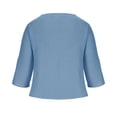 thumbnail image 6 of Odeerbi Shirts for Women Oversized T-Shirts Long Sleeve Fashion Casual Solid Color Round Neck Loose Top Blouse Hot Pink, 6 of 8