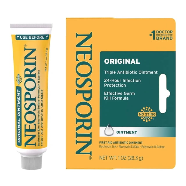 Neosporin Original Pomada Antibiótica Triple Acción 28.3 g | Protección para Cortes y Raspaduras