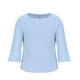 thumbnail image 5 of Blusa de manga larga suelta con cuello redondo de color sólido informal a la moda para mujer Pompotops  FGAJ5458, 5 of 9
