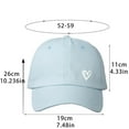 thumbnail image 3 of Tao Tao Valentine's Day Baseball Cap For Women Men Love Heart Embroidered Hat Unisex Adjustable Distressed Twill Soft Cotton Ladies Hat Washed Hat Green Free Size, 3 of 3