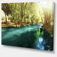 thumbnail image 2 of Beautiful Small River in Forest - Landscape Canvas Art Print, 2 of 3