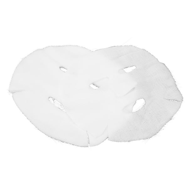 Mascarilla Facial De Gasa Precortada, Mascarilla Facial De Gasa Desechable De 50 Piezas Para Salón De Belleza Para El Cuidado De La Piel