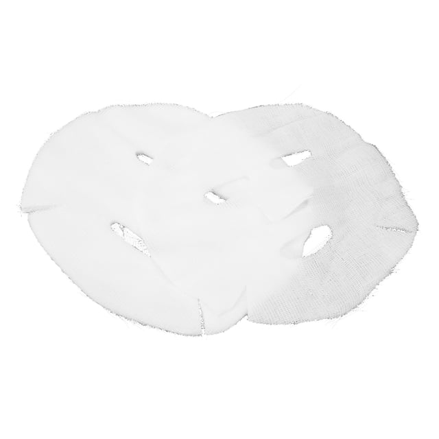 Mascarilla Facial De Gasa Precortada, Mascarilla Facial De Gasa Desechable De 50 Piezas Para Salón De Belleza Para El Cuidado De La Piel