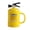 Yellow, variant on Homelife Coffee Cups Ceramic Tea Cup Flame Extinguisher Shaped Mug with Lid Spoon 400ml Hot Cold Drinks Milk Juice Beverage Mug Office Home Travel Gifts