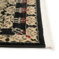 thumbnail image 4 of Unique Loom Edinburgh Collection Area Rug - Canmore (8' x 11' Rectangle Black/Cream), 4 of 7