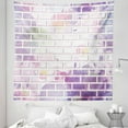 thumbnail image 1 of Violet Tapestry, Vector Illustration of Graffiti Brick Wall Pattern Design Street Art, Fabric Wall Hanging Decor for Bedroom Living Room Dorm, 5 Sizes, Violet and Lavender, by Ambesonne, 1 of 1