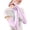 Purple, variant on JIAHONG Women Summer Outdoor Solid Color Sun Block Soft Long Arm Sleeves Fingerless Gloves, Pink