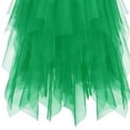 thumbnail image 6 of DAETIROS Kids Girl's Green Tutu Skirt, Asymmetrical Layered Tulle Skirt for Party, Dance & Dress Up | Princess Elastic Waist Skirt | Ages 4-12,Size 4-5T, 6 of 6