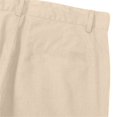 thumbnail image 5 of Homenesgenics Mens Pants Solid-Color Mid-Length Linen-Style Casual Pants with Pockets and Button Design Loose-Fit and Breathable Beige XXL, 5 of 9