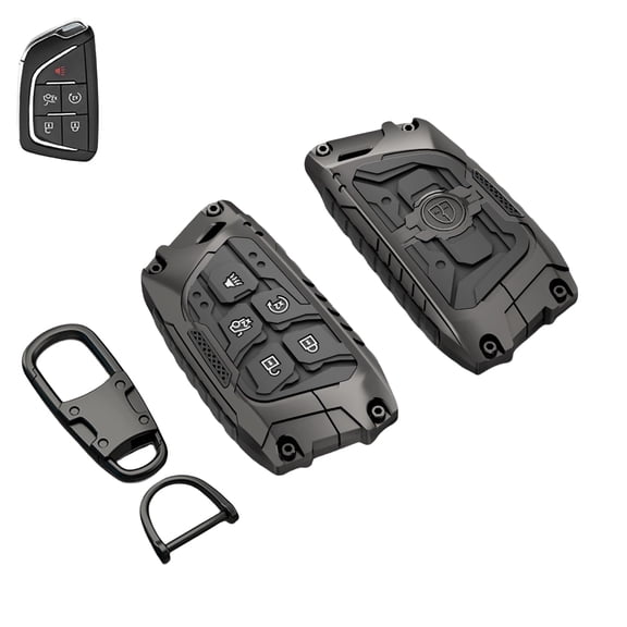Key Fob Cover for Cadillac,Accessories, Key Fob Case, Keychain Compatible with 2020 2021 2022 2024 2025 Cadillac ATS CT5 CT6 XT4 XT5 XTS