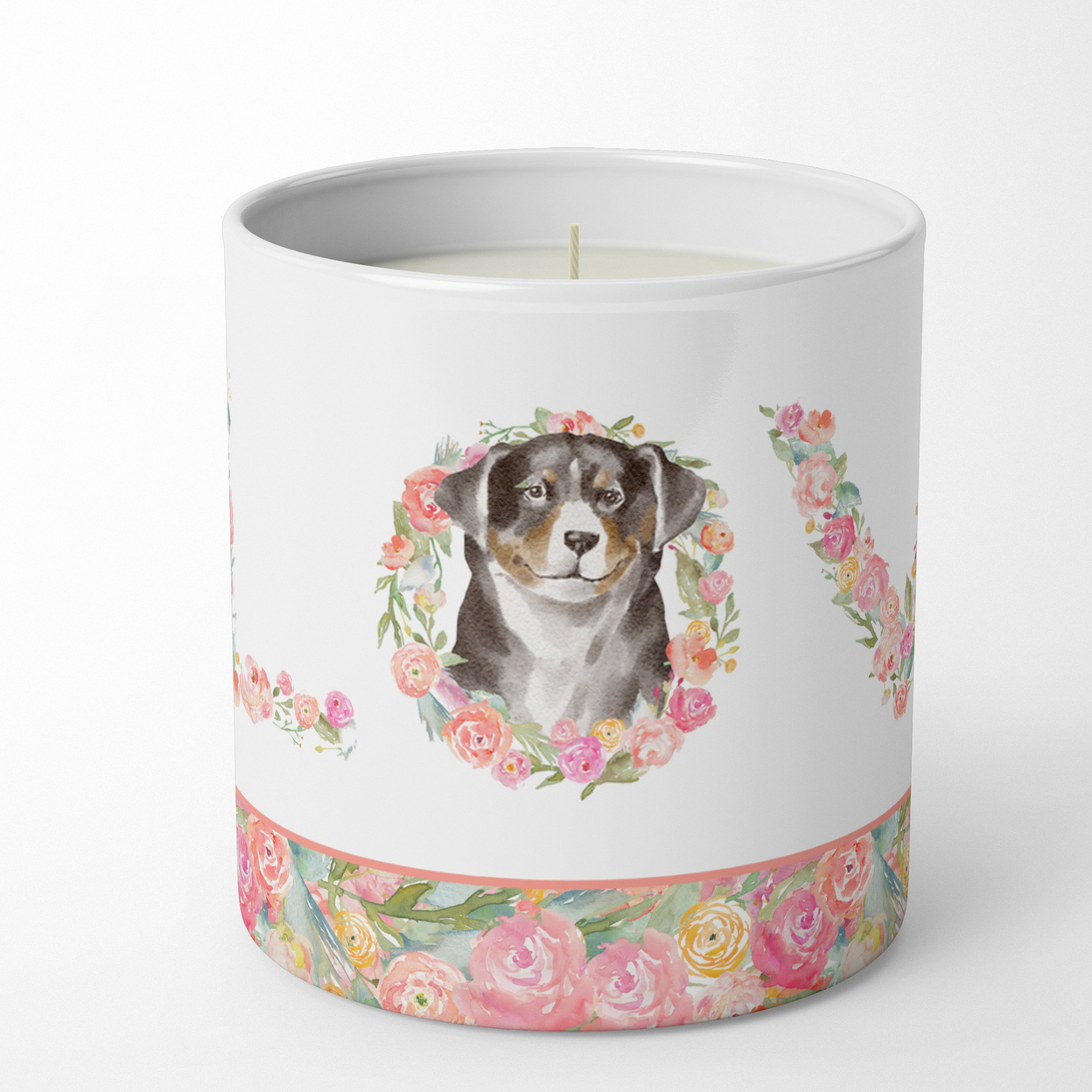 Border Collie #3 Love 10 oz Decorative Soy Candle 3.25 in x 3.75 in