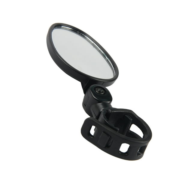 Universal Handlebar Rearview Mirror 360 Degrees Bike MTB Motorcycle Cycling Handlebar Plug Flexible Rear Mirror (Oval)