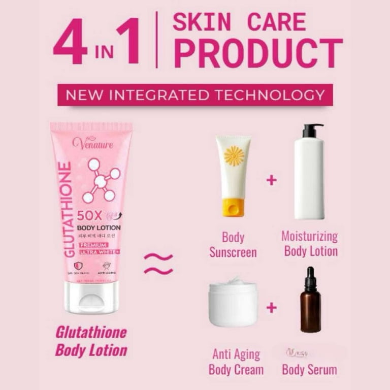 ボディローション Venature GLUTATHIONE 50X BODY LOTION Venature GLUTATHIONE 50X Tone Up Body Lotion - Premium Ultra