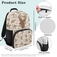 thumbnail image 5 of Jeiento Deer Camo Bow 17 Inch Large Capacity 4-Piece Backpack Set, Lightweight Hunting Style School Bag for Boys Teenagers Back to School, 5 of 8