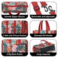 thumbnail image 3 of Teacher Tote Bag,Pioneer Flower Floral Print Pattern Teacher Utility Tote Bag,Large Work Tote Bags for Women with Multiple Pockets,Top Zipper Closure,13.8x10.6x6.7 Inch, 3 of 5