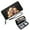 Black, variant on GEEAD Lightweight Women's Clutch Wallet Fashion Women ID Credit Card Holder Puppies Colorful bouquet Affection Season And Graduation Gifts Zipper Coin Pocket