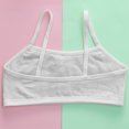 thumbnail image 4 of CYRBOKO Sports Bars for Girls, Comfortable Padded Soft Breathable Cotton Training Bras Gray Size 11-13 T, 4 of 6