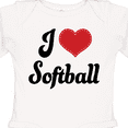 thumbnail image 4 of Inktastic Softball Sports Gift for Girls Girls Long Sleeve Baby Bodysuit, 4 of 5