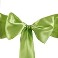 thumbnail image 2 of BalsaCircle 20 Apple Green Satin Chair Sashes Bows Ties Wedding Decorations Party Chair Covers Banquet, 2 of 6