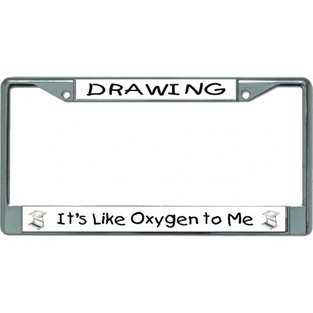 Cadre de Plaque d'Immatriculation Chromé pour Dessin