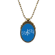 thumbnail image 1 of 5-le energético personal Azul Antique Brass vintage collar colgante llavero Unbranded M, 1 of 3