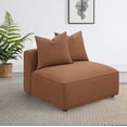 thumbnail image 2 of Jennifer Upholstered Armless Chair Terracotta, 2 of 10
