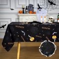 thumbnail image 2 of Halloween Tablecloth, Spider Web Pumpkin Print Waterproof Table Cloth, 2 of 8