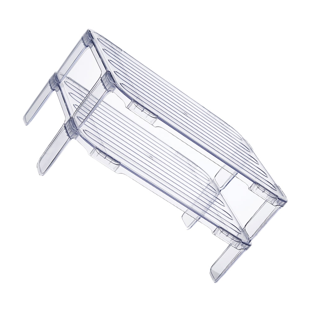 2pcs Refrigerator Organizer Shelf Fridge Stackable Storage Rack Kitchen Storage Rack