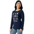 thumbnail image 4 of Holiday Time Women's and Women’s Plus Christmas Waffle Graphic Tee with Long-Sleeves, Sizes S-3XL, 1X-2X, 4 of 9