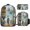 Color-3, variant on Surreal Watchful City 3pcs/Set Bags Laptop Daypack Backpack Lunch Bag Pencil Case