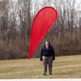 thumbnail image 2 of Vispronet - Red Feather Flag Kits - 11ft Flag Complete Pole Set with Ground Stake – Great for Businesses, Storefronts, Sales - Printed in The USA, 2 of 5