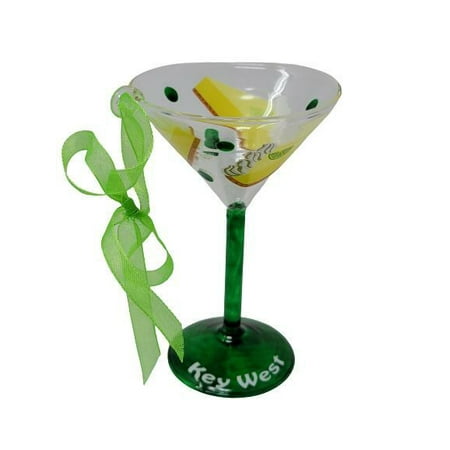 

Key West Key Lime Pie Martini Glass Christmas Ornament Boxed Florida Keys Souvenir Gift 4 Inch by Terra Cottage