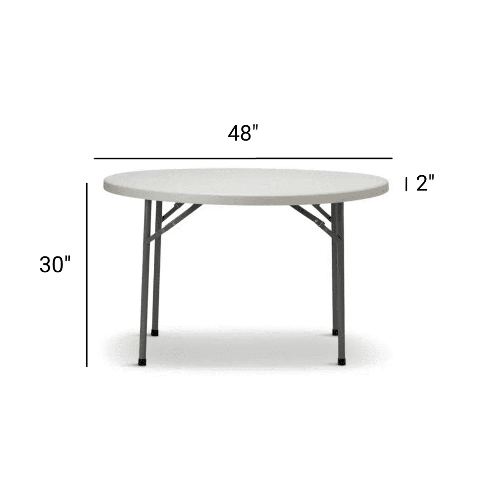 TitanPRO™ Plastic Folding Table 48 Round