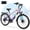 Pale purple, variant on ESKUTE C200D 70-Mile Electric Bike for Adults, 840Wh Removable Battery, 500W Motor, Up to 20MPH, 26" Tires, 7-Speed Step-Over E-Bike Purple, UL2849